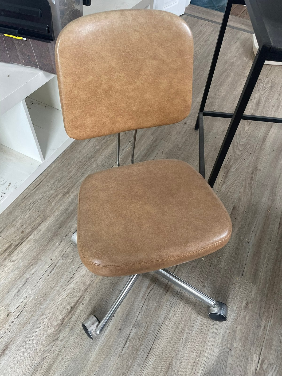 Vintage bureaustoel, Huis en Inrichting, Ophalen, Zo goed als nieuw, Bruin, Bureaustoel
