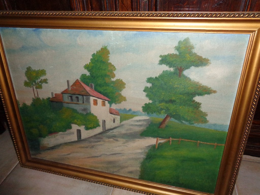 J.v.d.Steen (1929) -Belle peinture - Mentionné au PIRON, BAS, Enlèvement ou Envoi, Cadre spécial, Toile
