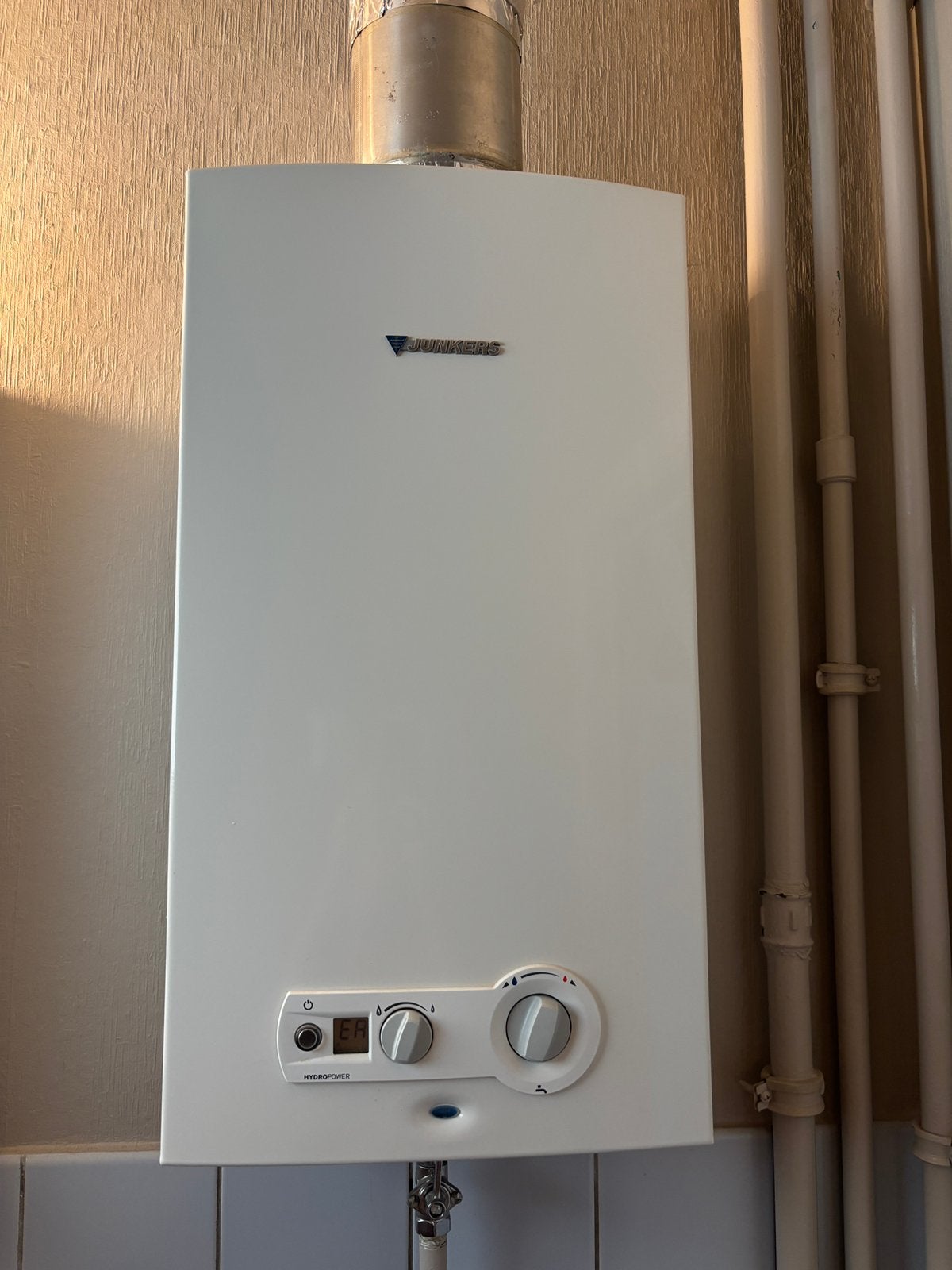 Junkers doorstroom boiler, Doe-het-zelf en Bouw, Chauffageketels en Boilers, Ophalen, Gebruikt, Aardgas, Boiler