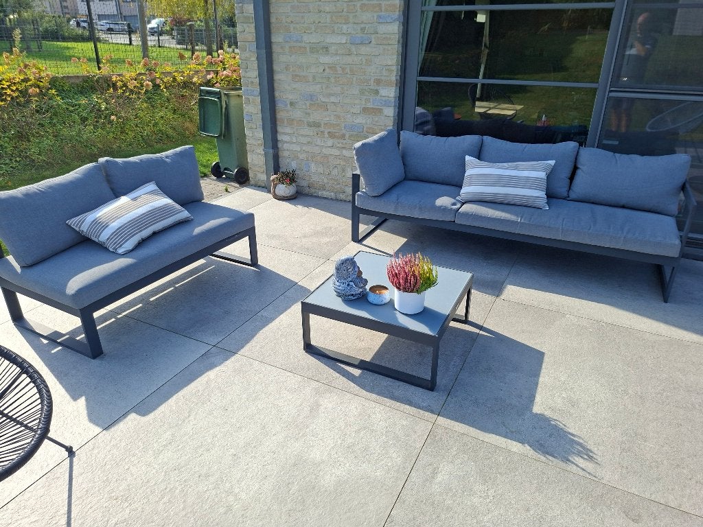 Loungeset, Tuin en Terras, Ophalen, 5 zitplaatsen, Gebruikt, Bank