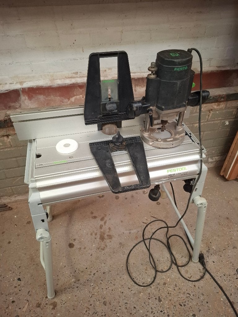festool of2000 bovenfrees met module en tafel, Ophalen