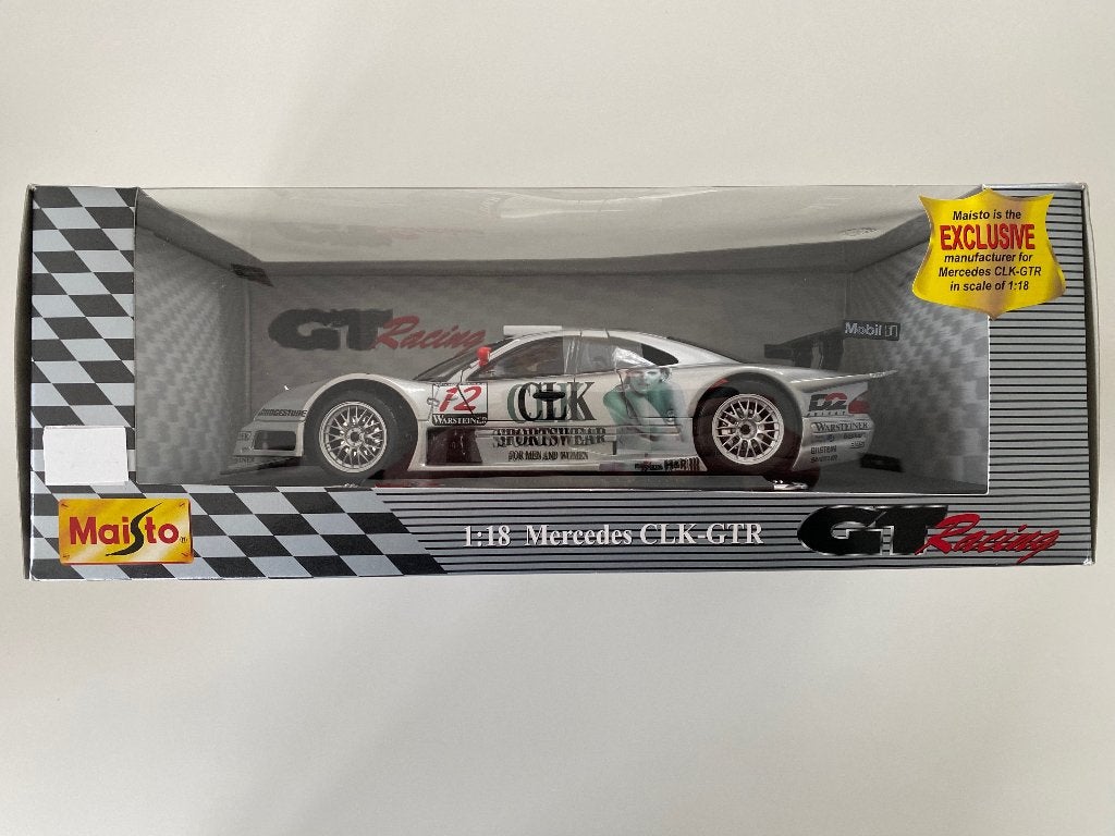 Mercedes-Benz CLK-GTR #12 Couleur : GT-Racing + texte, Hobby & Loisirs créatifs, Enlèvement ou Envoi, Neuf, Voiture, Maisto