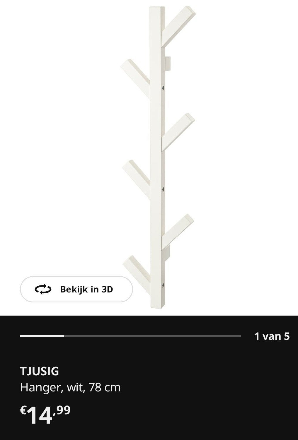 ikea trust kapstok, Maison & Meubles, Enlèvement ou Envoi