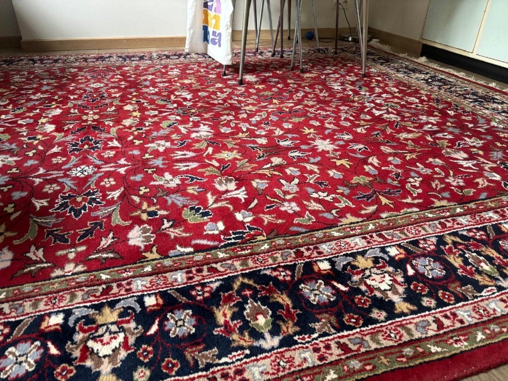 Prachtig handgeknoopt Iraans Kashan tapijt – 357  245 cm, Maison & Meubles, Maison & Meubles | Autre, Utilisé, Enlèvement