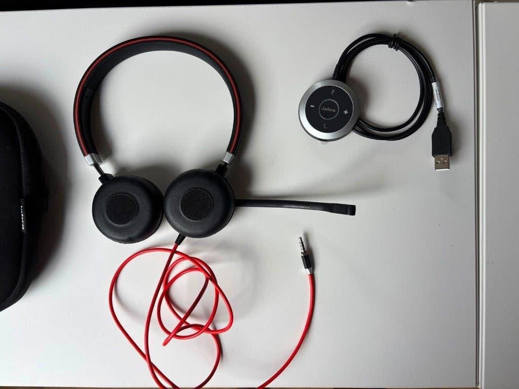 Jabra Evolve 40 hoofdtelefoon, Ophalen, Zo goed als nieuw, Over-ear, Bedraad