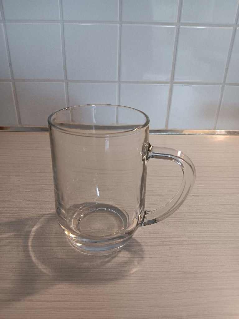 Zwaar glas met oor 0,5 liter zo goed als nieuw, Verzamelen, Ophalen, Zo goed als nieuw, Overige typen