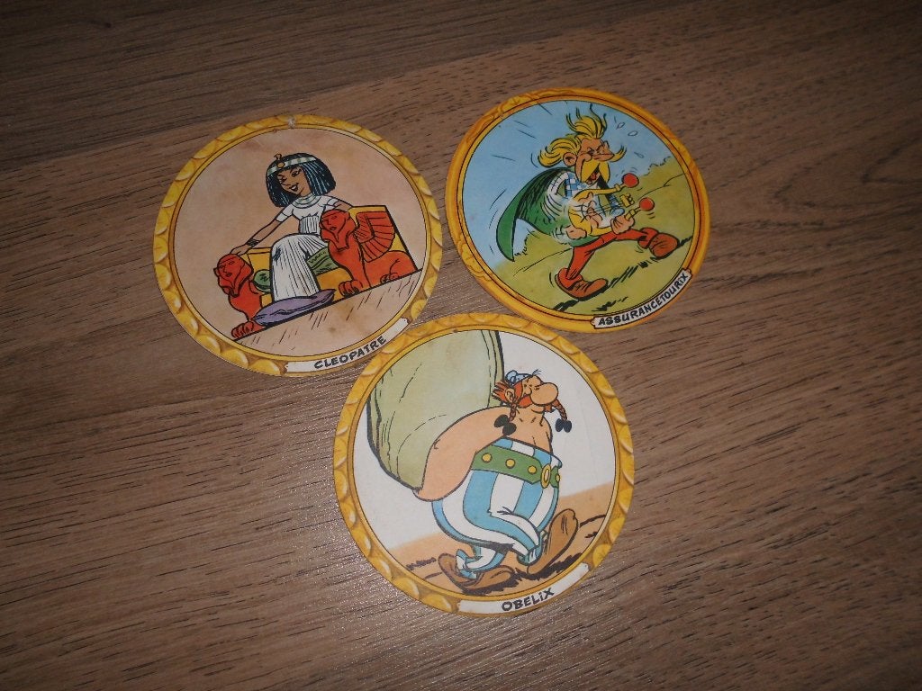 lot 3 cartes publicitaires 1967 bd " asterix ", Enlèvement ou Envoi