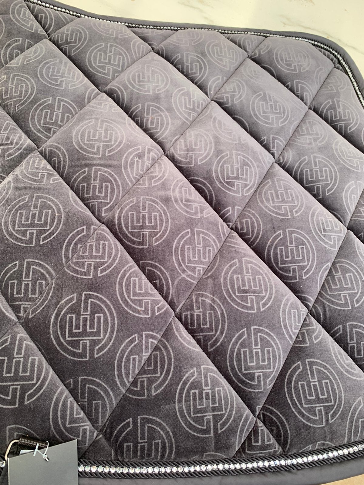 Nieuwe eskadron dressuur zadeldoek, Full (L), Fluweel, Dressuurdekje, Nieuw
