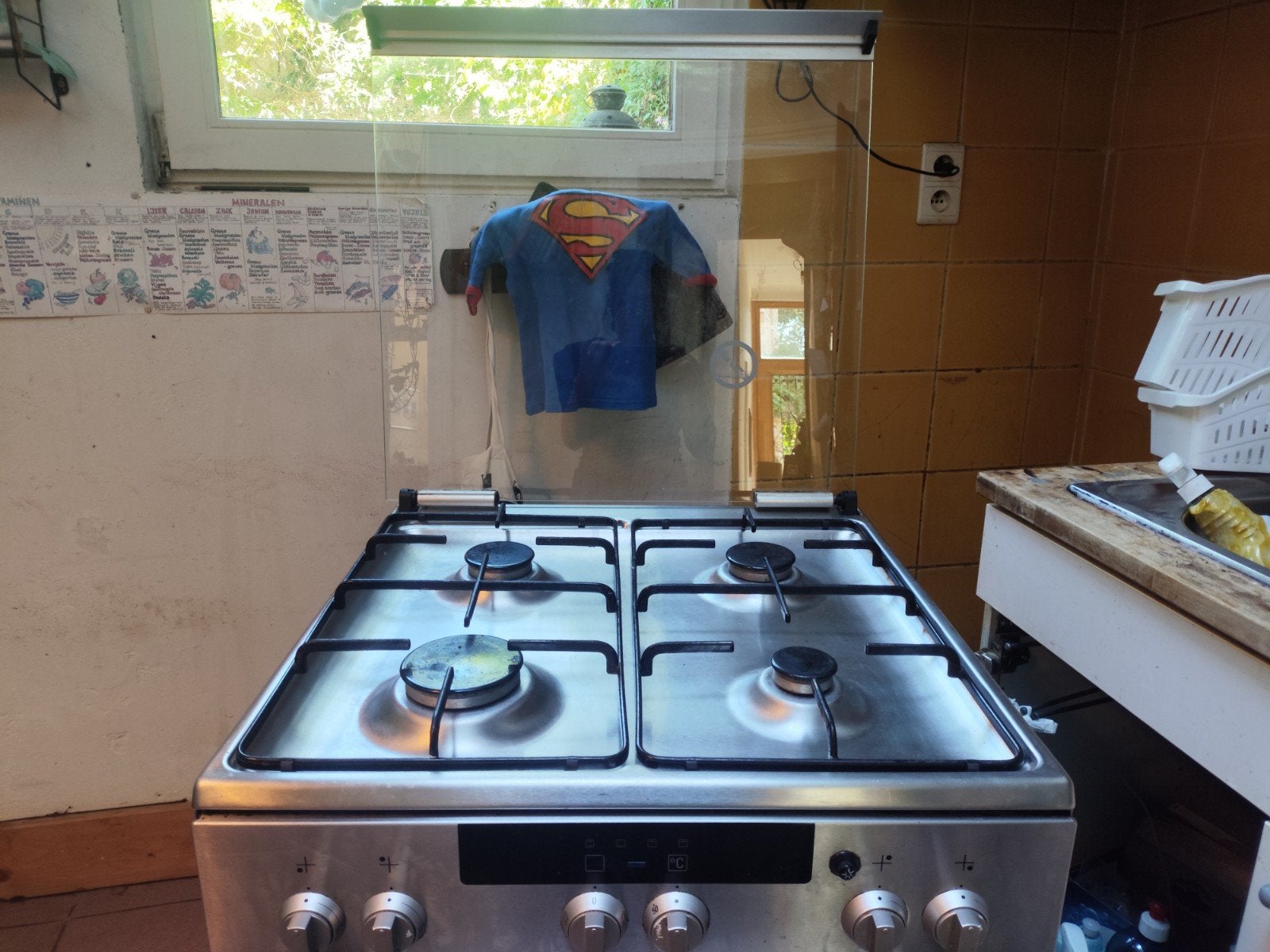 Cuisinière à gaz parfaitement fonctionnelle et chauffée - fo, Electroménager, 85 à 90 cm, 4 zones de cuisson, Enlèvement, Utilisé