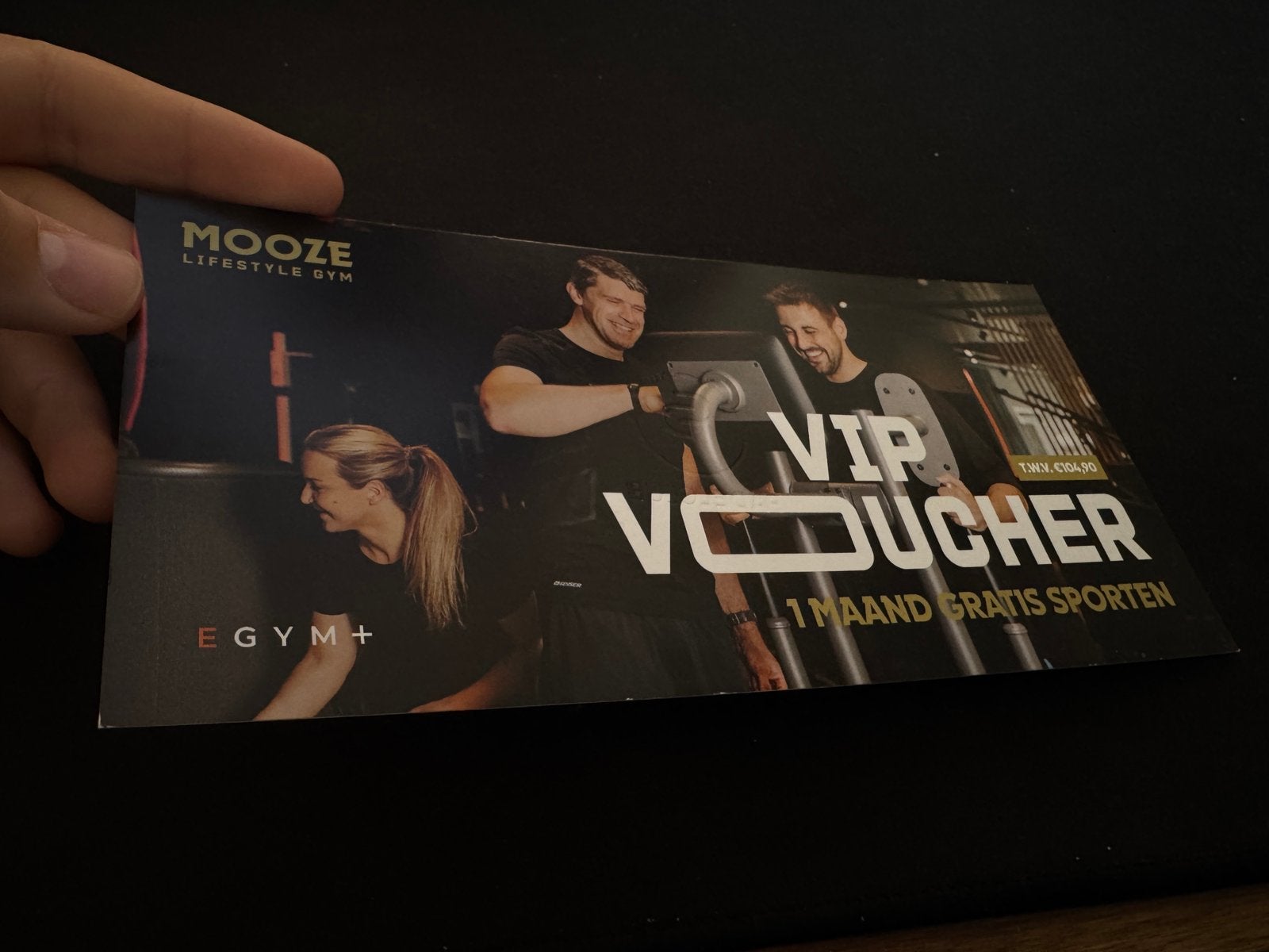 Mooze Gym VIP voucher - niet leden, Ophalen of Verzenden, Nieuw, Overige typen