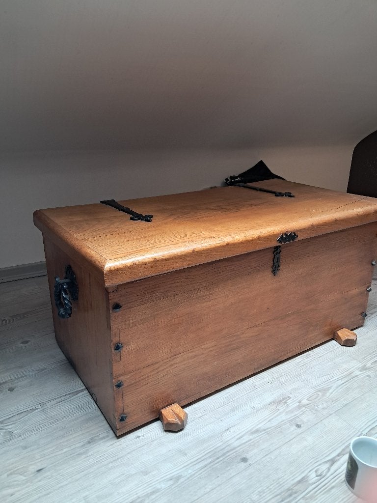 Coffre ancien, Maison & Meubles, Accessoires pour la Maison | Coffres, 50 – 75, 50 à 100 cm, Enlèvement, Utilisé