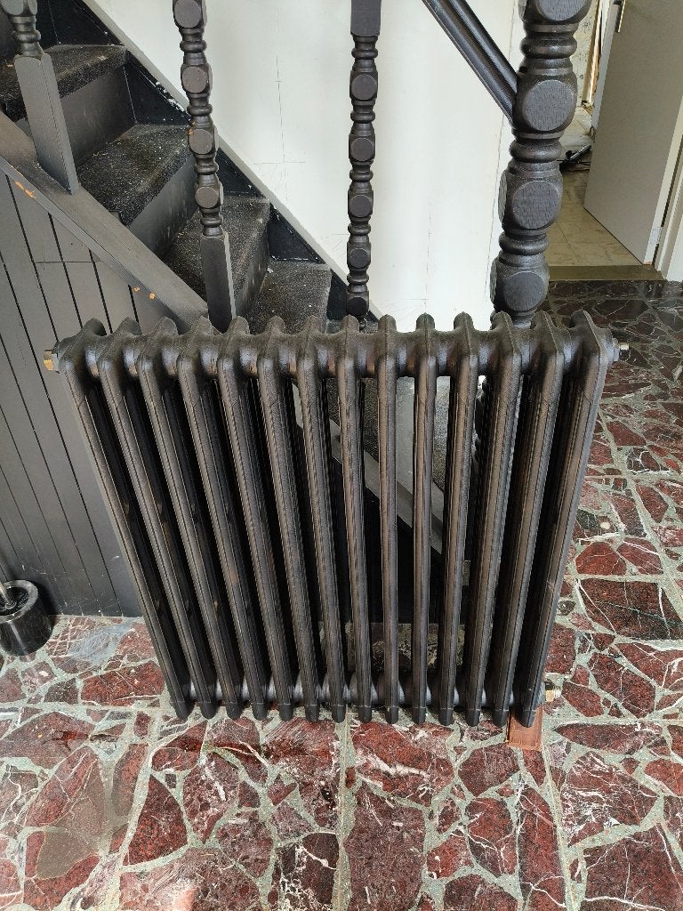 Authentieke gietijzeren radiator, Doe-het-zelf en Bouw, Verwarming en Radiatoren, Gebruikt, Radiator, 80 cm of meer, 60 tot 150 cm