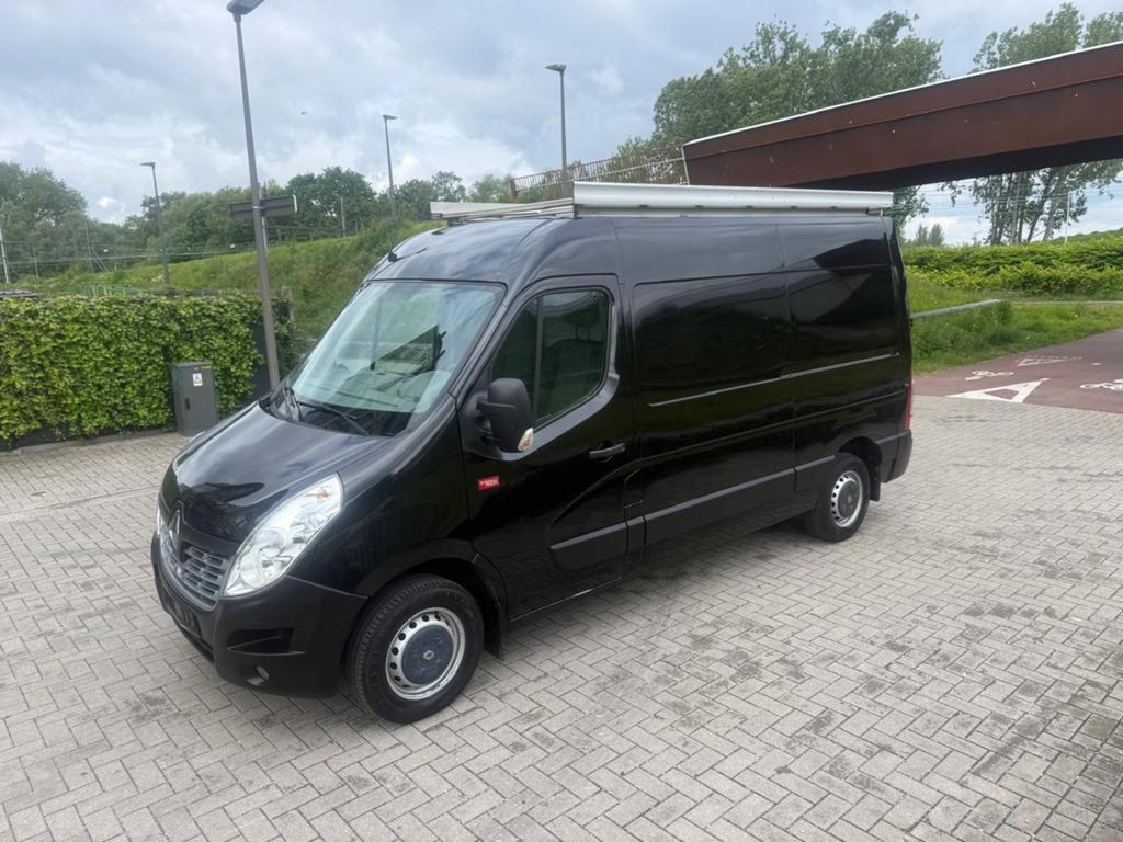 RENAULT MASTER 2.3 DCI L2 H2 2016 174000KM AC KEURING EURO6B, Voorwielaandrijving, Stof, Euro 6, Zwart