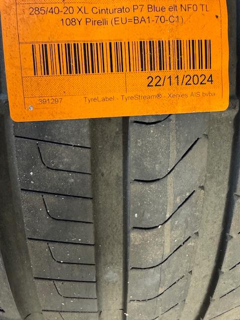 Bandenset (zomer) Porsche Taycan Pirelli, 285 mm, Véhicule de tourisme, Pneus été, Pneu(s)