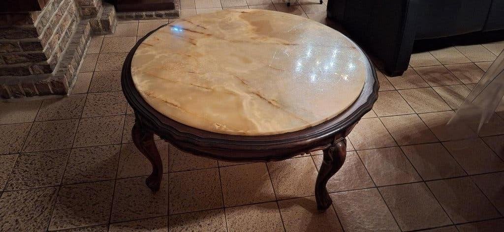 salontafel, Huis en Inrichting, Ophalen, Overige materialen, Gebruikt, Rond