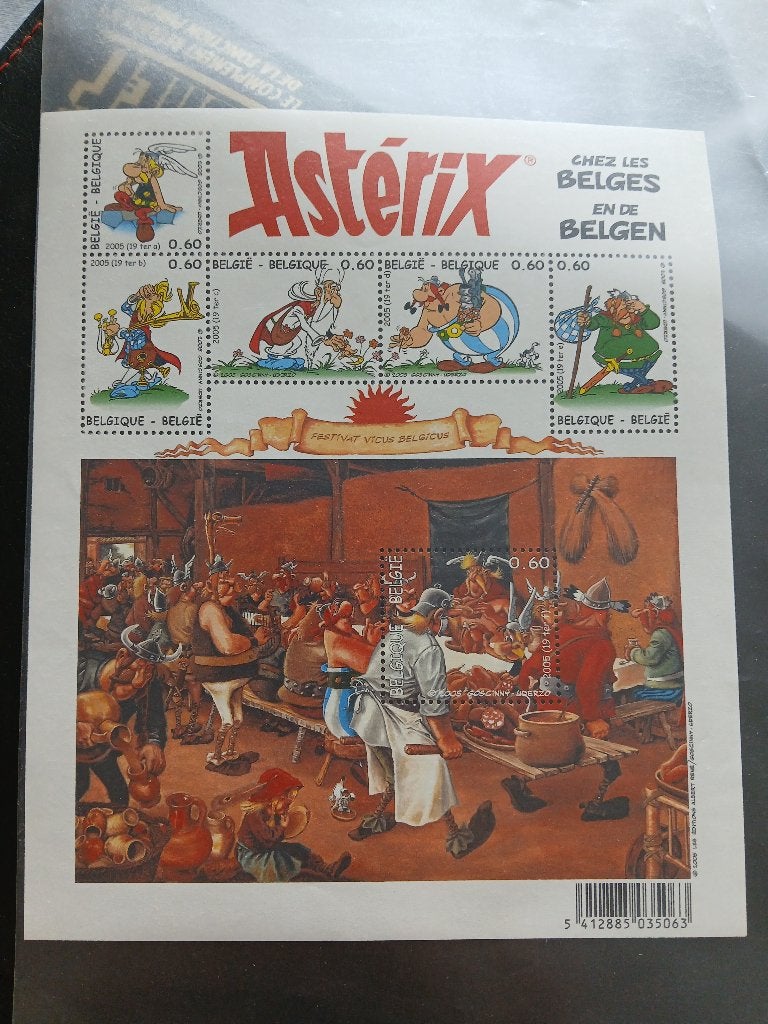 Timbres Asterix chez les belges, Enlèvement, Neuf