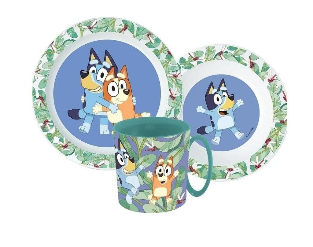 Bluey Kinderservies met Mok - Magnetron Eetset / Dinerset, Kinderen en Baby's, Ophalen of Verzenden, Nieuw