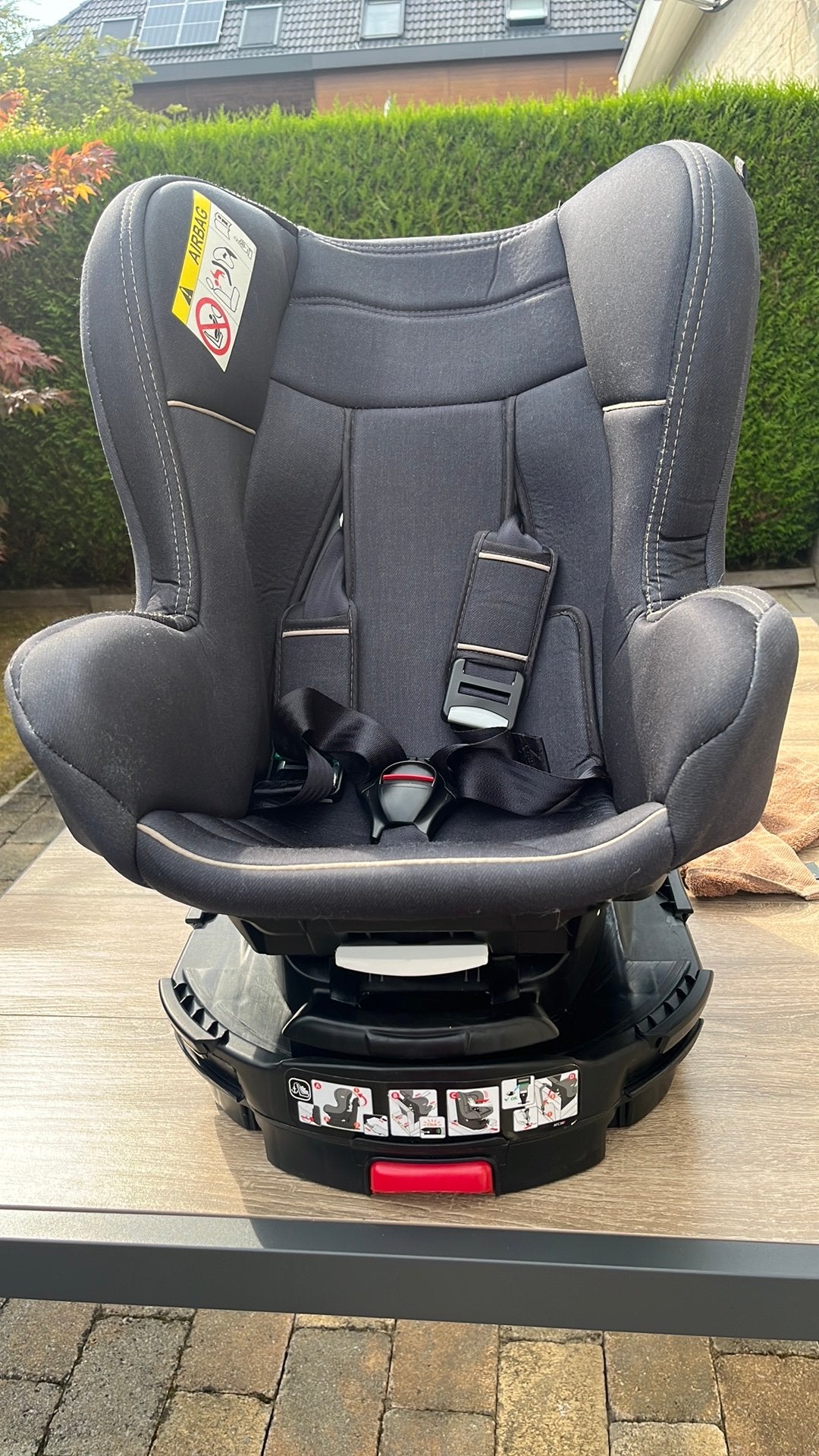 Siège auto gris état impeccable, Kinderen en Baby's, Autostoeltjes, Autogordel of Isofix, Verstelbare rugleuning, Zo goed als nieuw