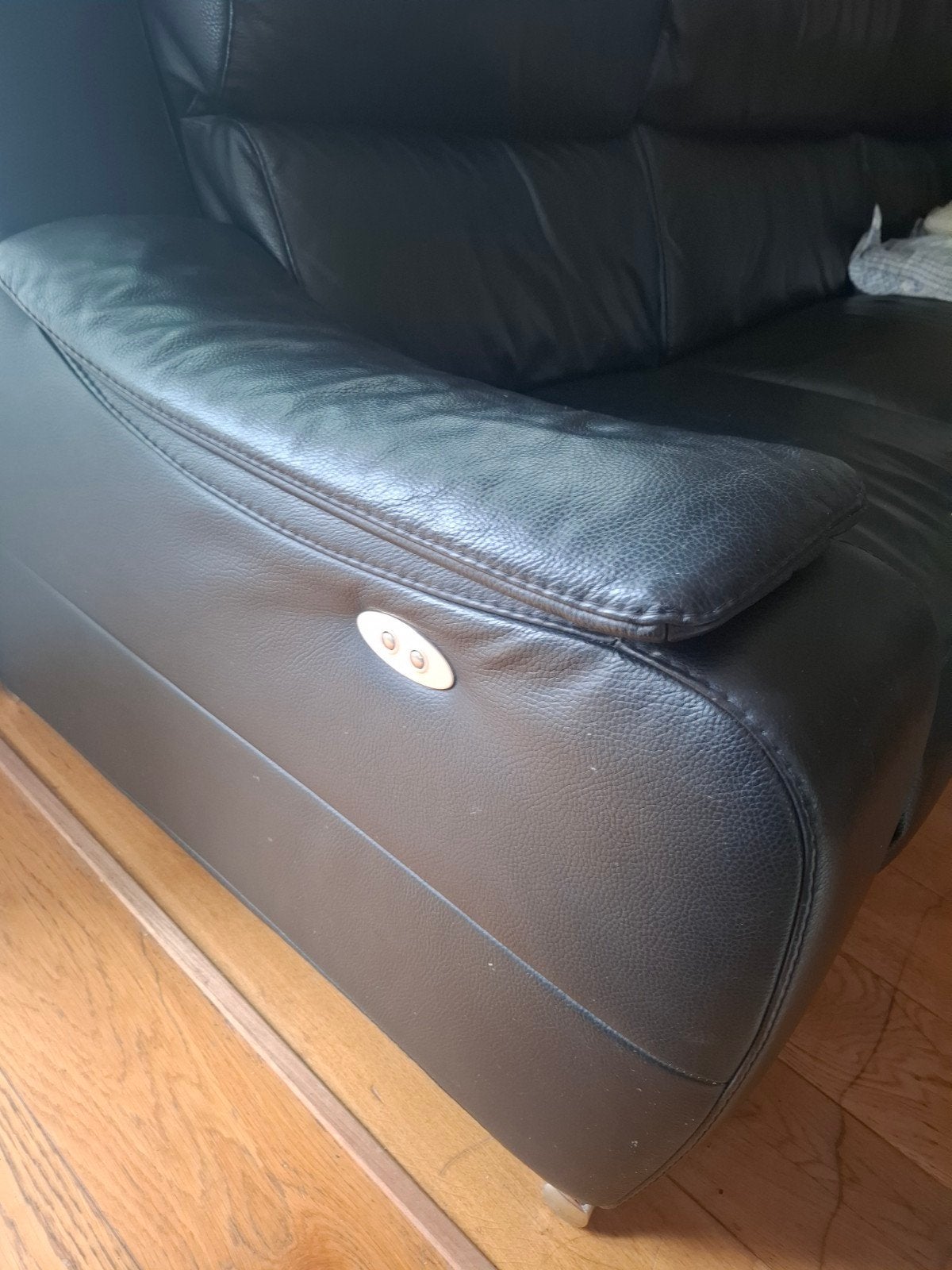 fauteuil en L en cuir avec 2 relax électrique, Enlèvement, Cuir