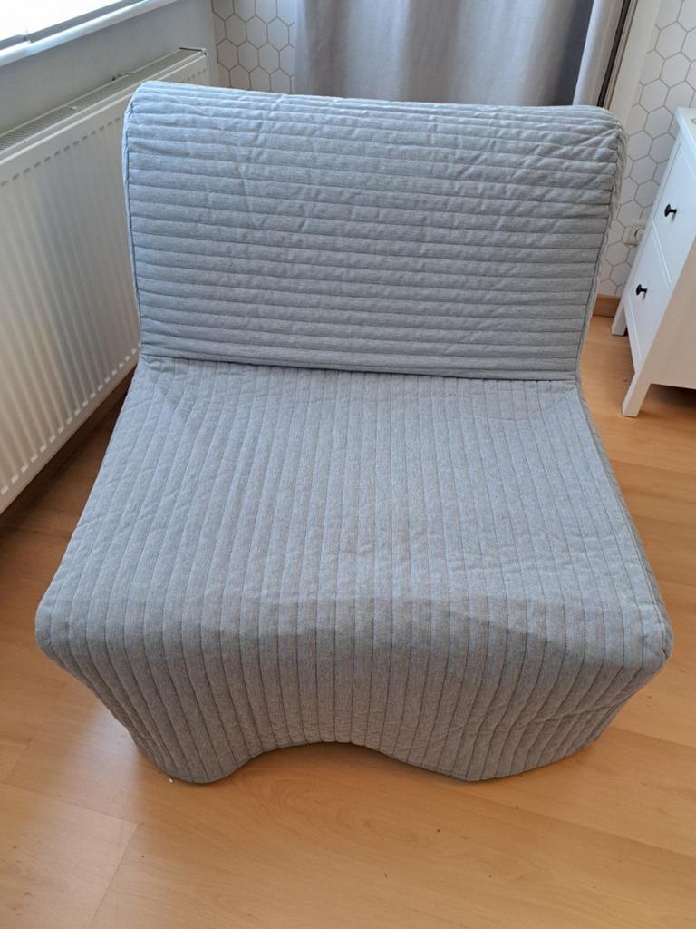 1pers zetelbed, Huis en Inrichting, Slaapkamer | Slaapbanken, Ophalen, Grijs