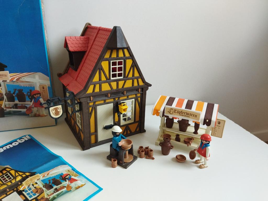 Playmobil 3455 Pottenbakker middeleeuws huis vintage 80, Kinderen en Baby's, Speelgoed | Playmobil, Ophalen of Verzenden, Gebruikt