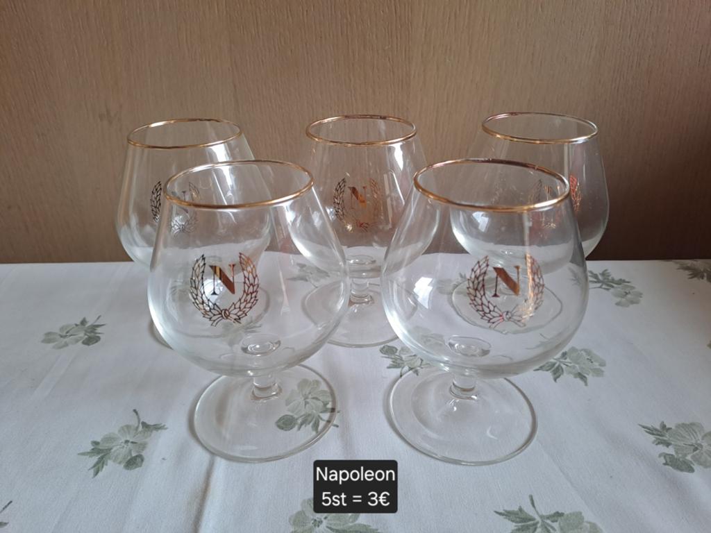 Napoleon Cognac glazen, Collections, Verres & Petits Verres, Enlèvement