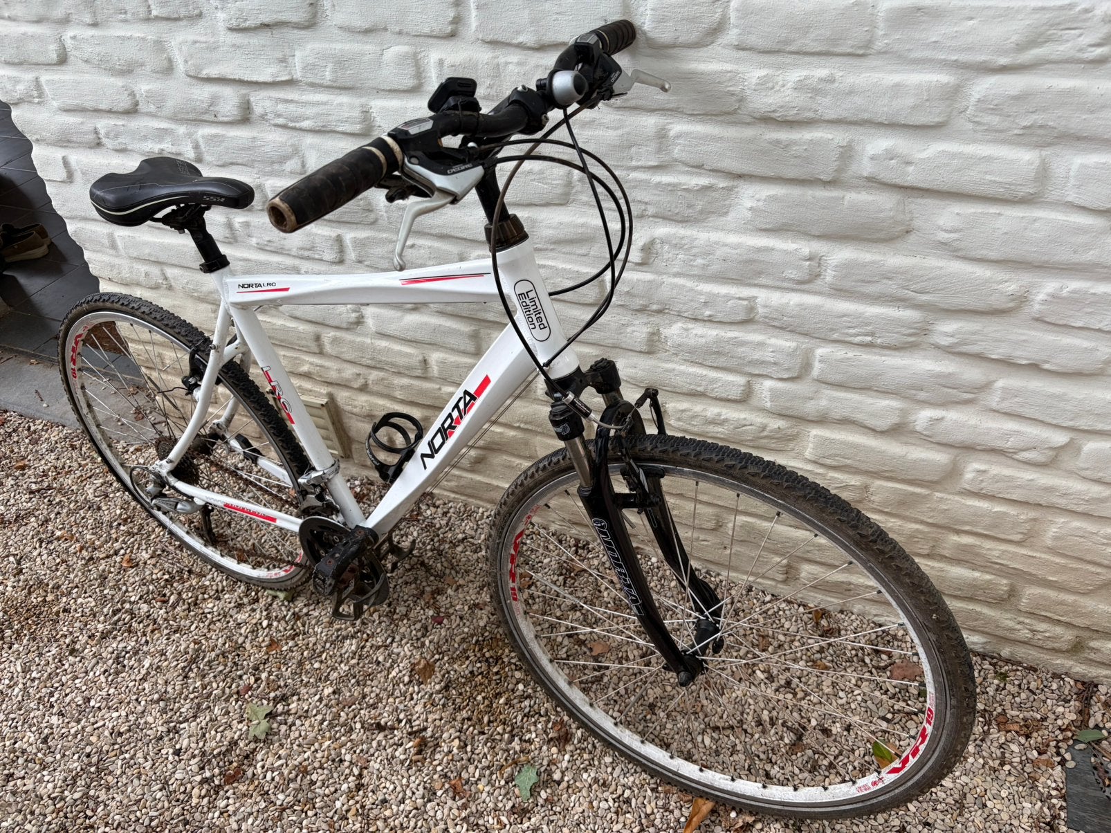 Herenfiets, Fietsen en Brommers, 28 inch, Gebruikt, Velgrem, Meer dan 20 versnellingen