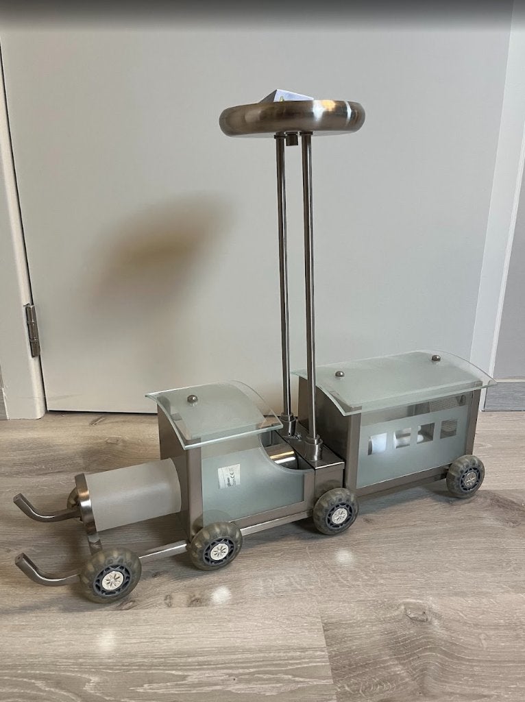 Metalen plafondlamp in trein‑design, Comme neuf, Enlèvement, E27 (grand), Plafonnier