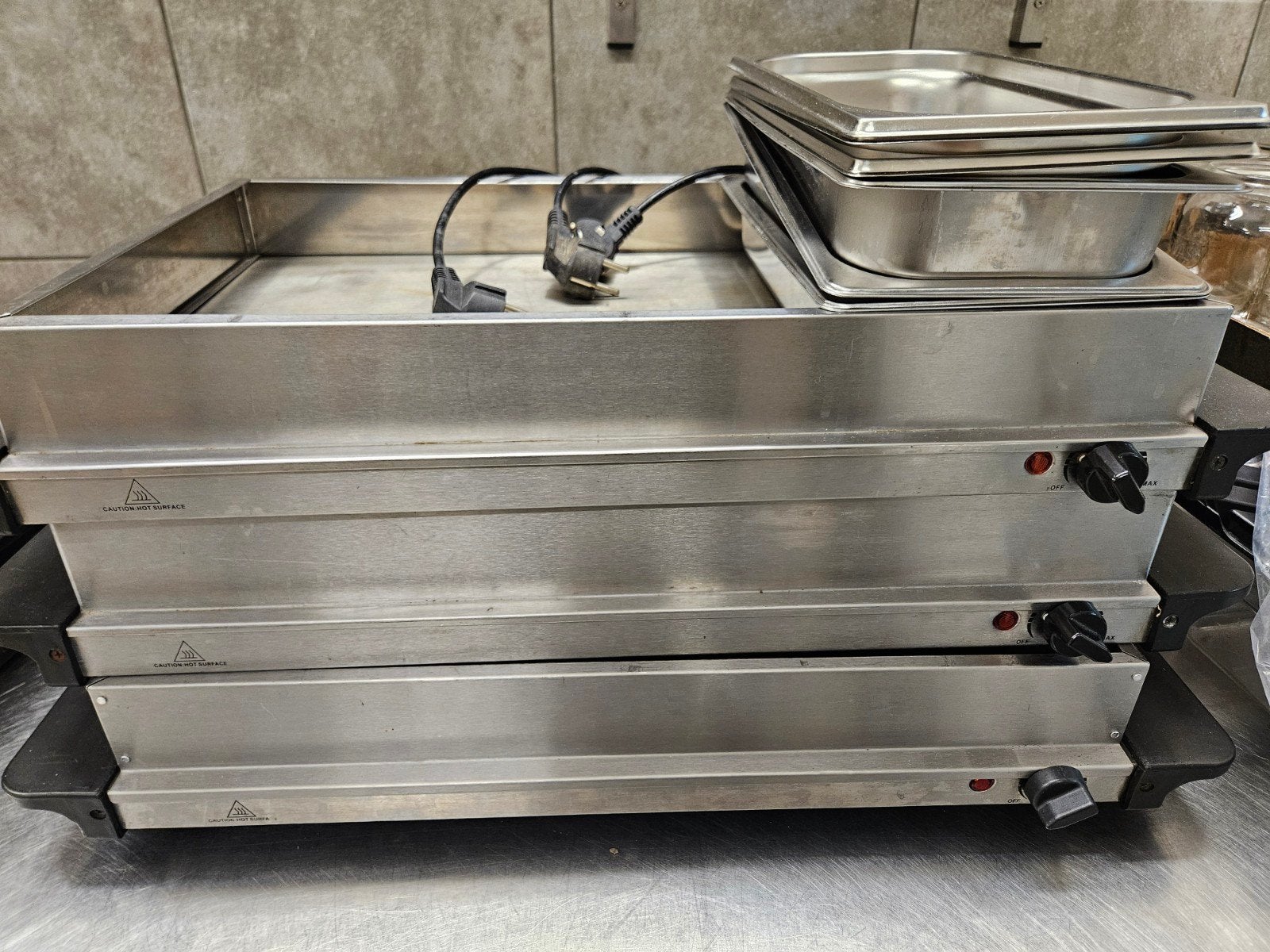 Warmhoudplaten, Huis en Inrichting, Ophalen, Gebruikt