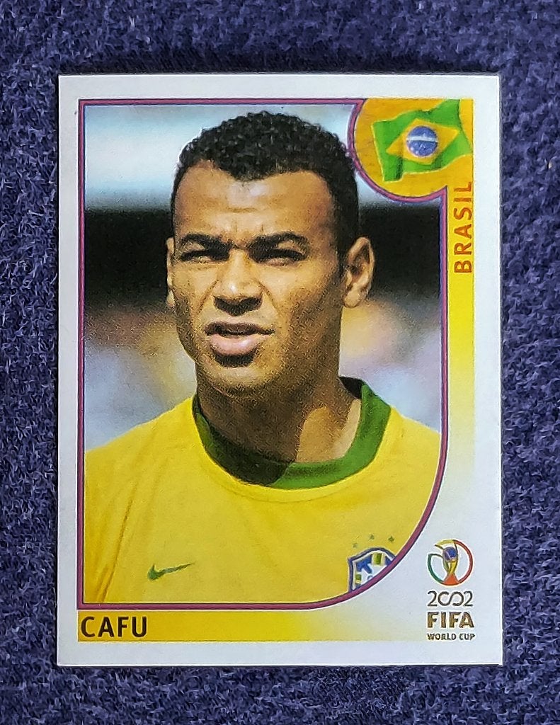 Panini sticker card voetbal ' WK 2002 - Cafu ', Ophalen of Verzenden, Nieuw, Sticker