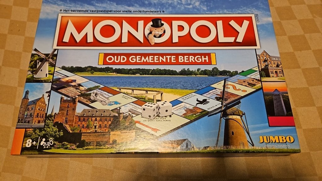 bordspel Monopoly Oud Gemeente Bergh Monopolei, Hobby en Vrije tijd, Gezelschapsspellen | Bordspellen, Een of twee spelers, Ophalen of Verzenden