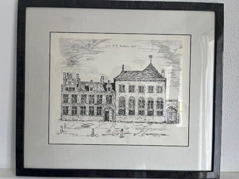 Litho Rubenshuis Antwerpen, Antiek en Kunst, Ophalen of Verzenden