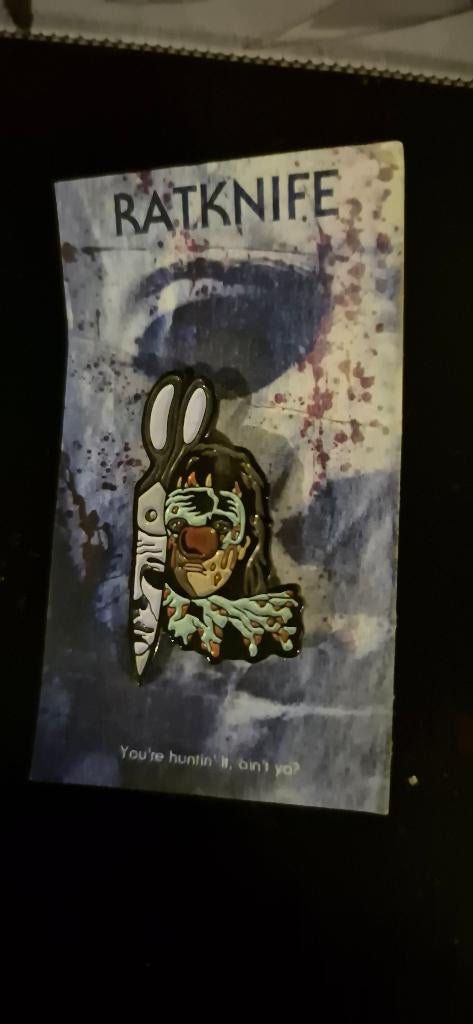 Zeldzame Ratknife Jamie Lloyd (Halloween 4) Horror Pin MINT, Ophalen of Verzenden, Zo goed als nieuw, Figuurtje, Speldje of Pin