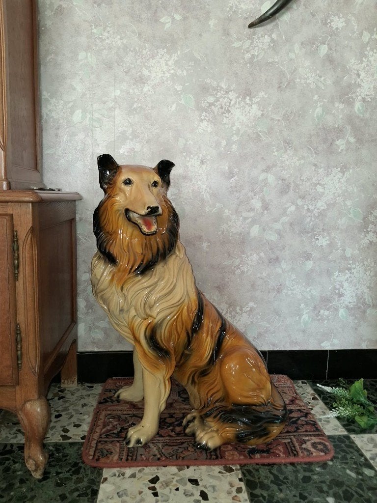Vintage Lassie hond, Ophalen