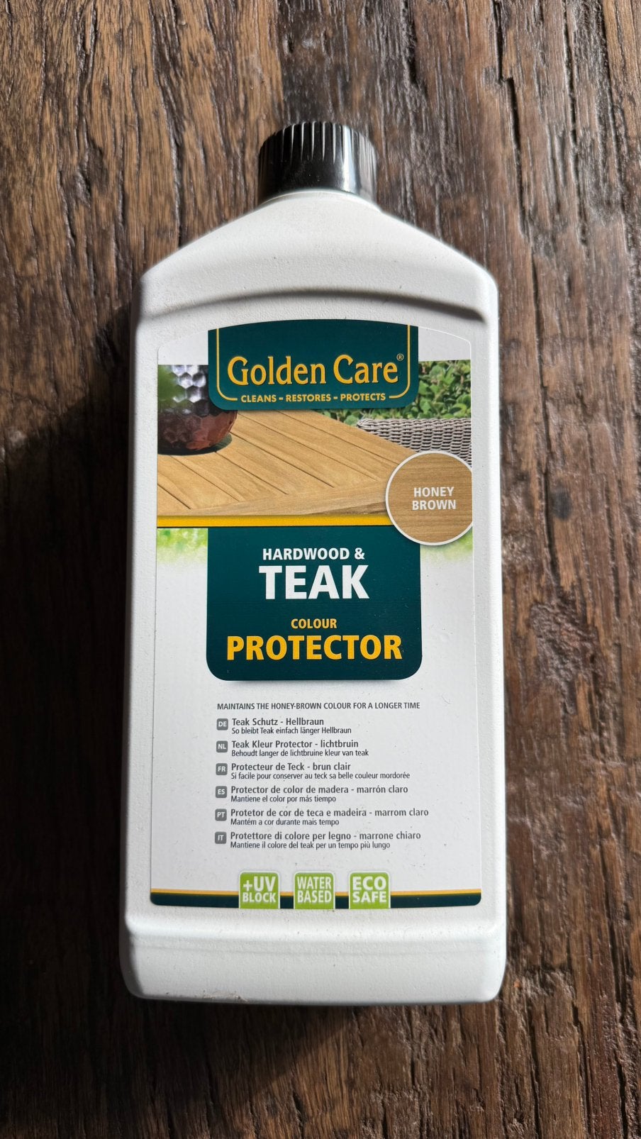 Golden care teak protector honey brown, Ophalen of Verzenden, Zo goed als nieuw