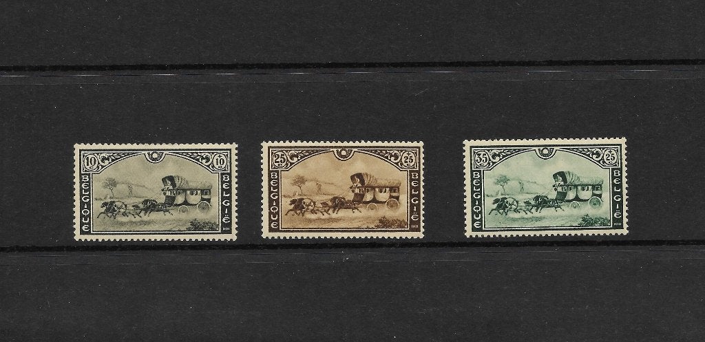 postzegels belgie 1935, Verzenden