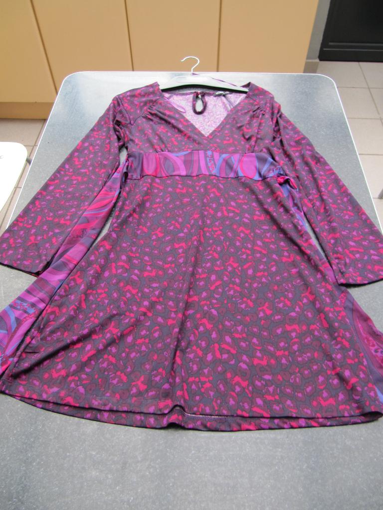 jurk / tuniek Sora JBC paarse tinten A- lijn nieuw 38, Kleding | Dames, Jurken, Maat 38/40 (M), Paars, Ophalen of Verzenden, Zo goed als nieuw