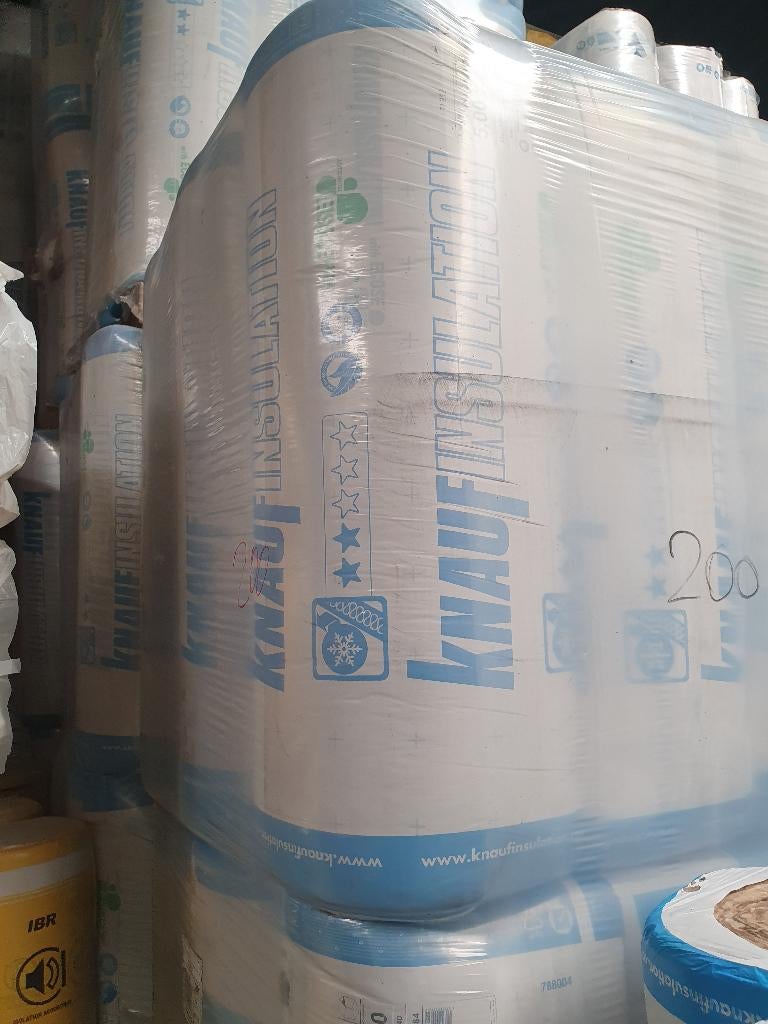 Glaswol isolatie rollen van 2-22cm vanaf 1€ per m², Doe-het-zelf en Bouw, Isolatie en Afdichting, Nieuw, Vloerisolatie, Muurisolatie