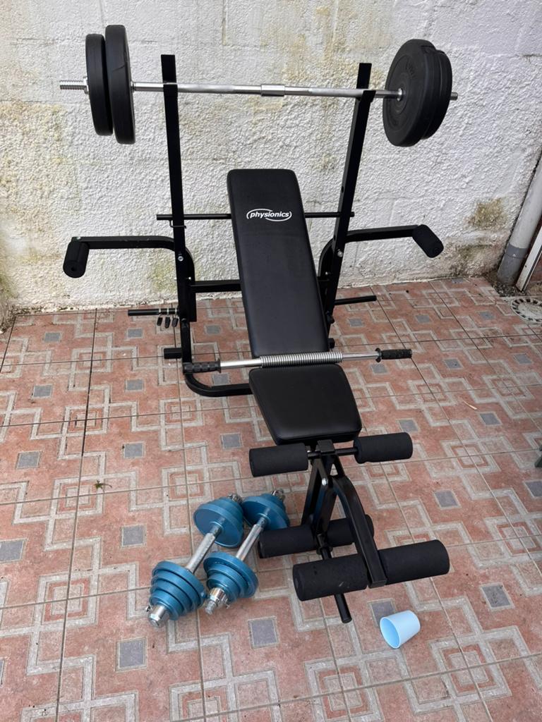 Banc de musculation et haltères, Sports & Fitness, Enlèvement ou Envoi, Comme neuf