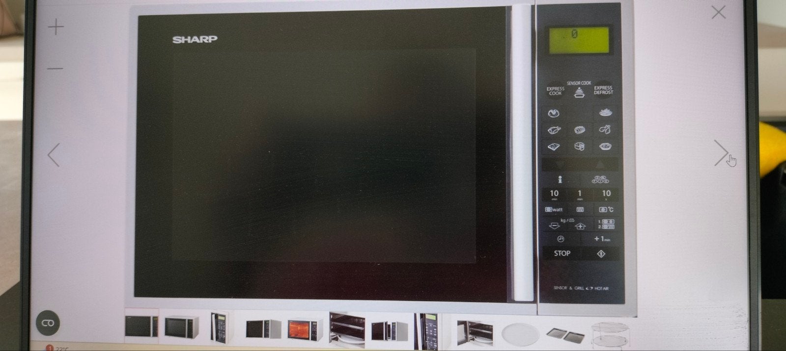 Sharp, vrijstaand combi-magnetron 40liter, Elektronische apparatuur, Microgolfovens, Ophalen, Grill, Vrijstaand, Draaiplateau