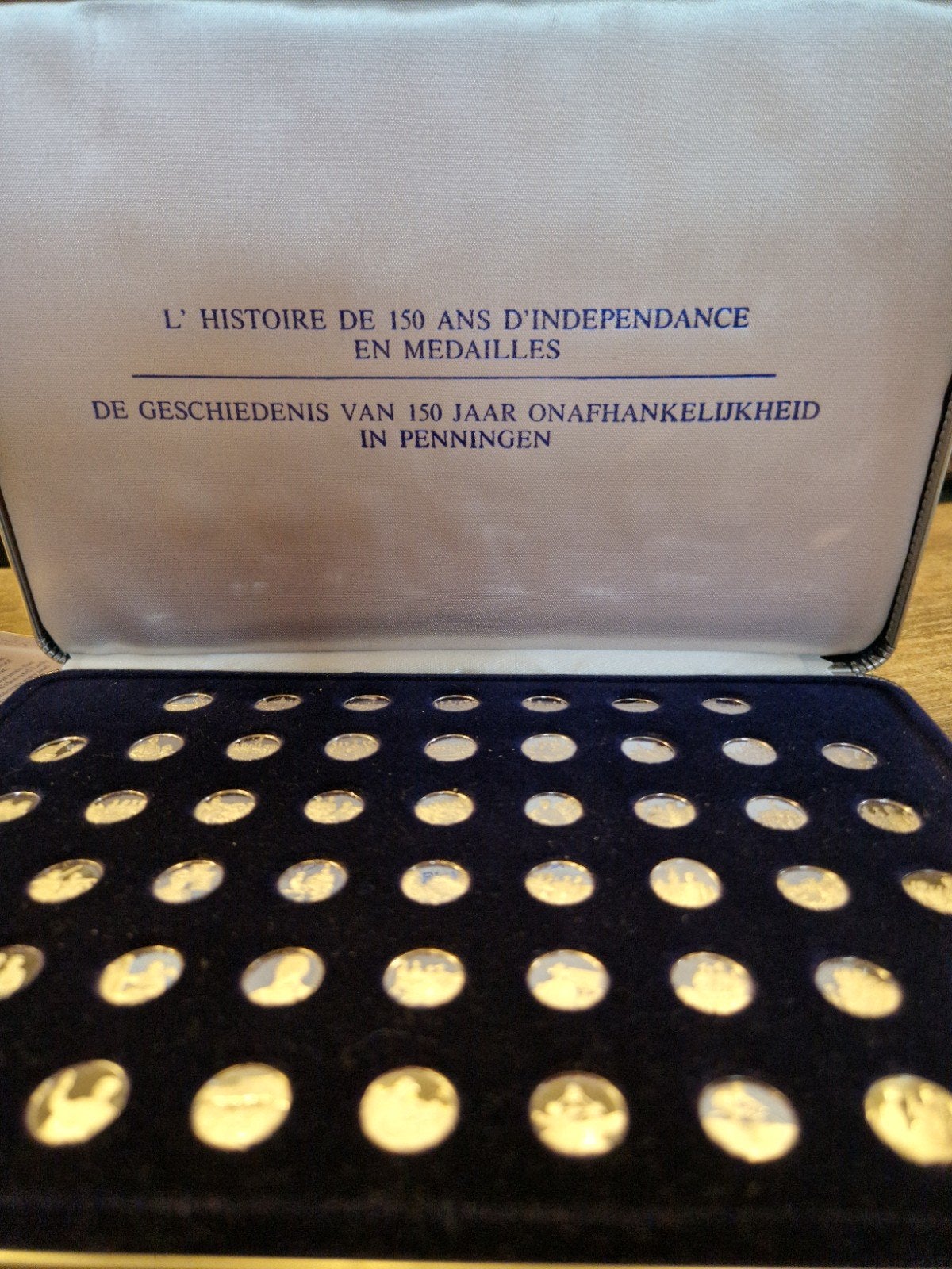 Ensemble complet en argent (925) — 150 ans de l'indépendance, Timbres & Monnaies, Enlèvement ou Envoi