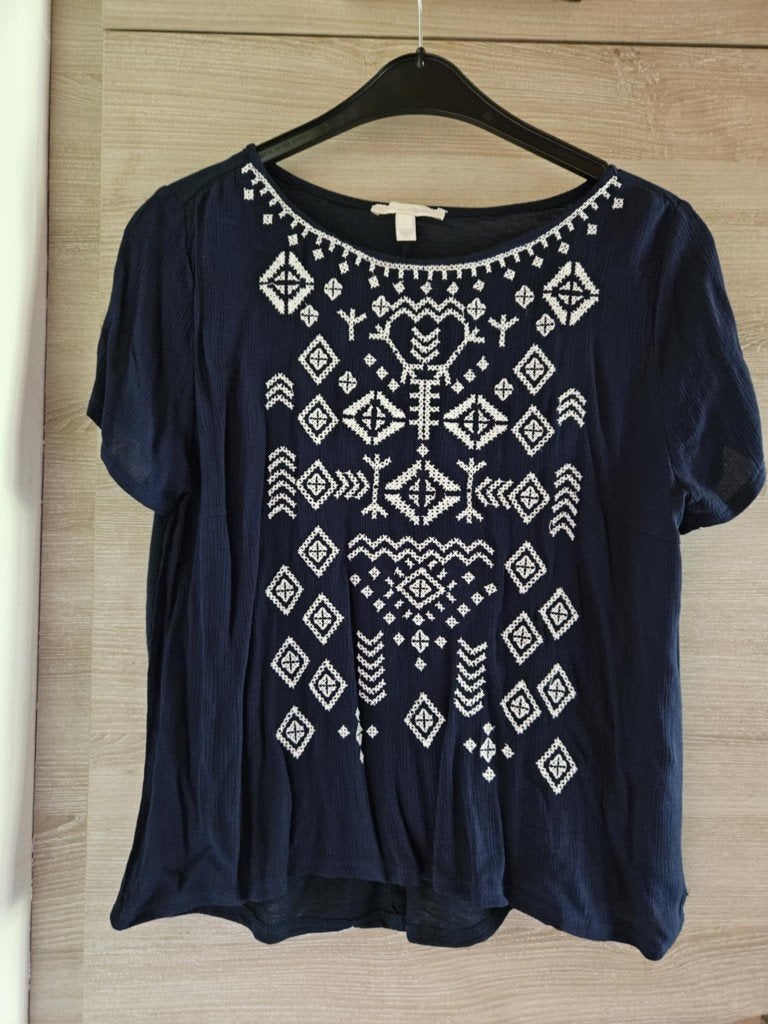 Blouse Tom Tailor taille L bleu marine neuve, Blauw, Maat 42/44 (L), Nieuw, Ophalen of Verzenden