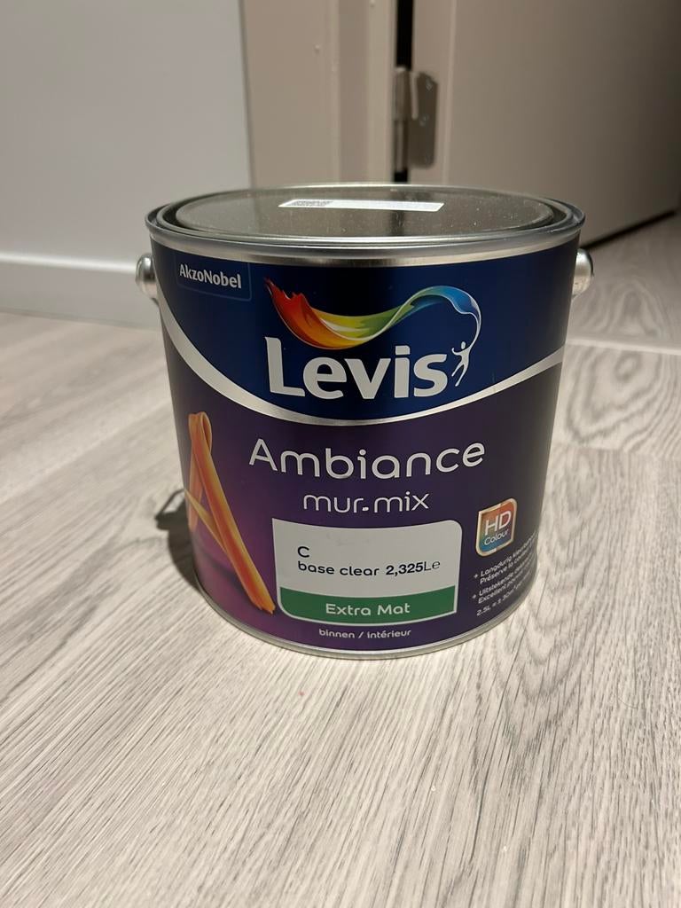 Levis verf Shady Red 2,5 L (roze) NIEUW ONGEOPEND!, Doe-het-zelf en Bouw, Ophalen, Nieuw, Verf, Roze
