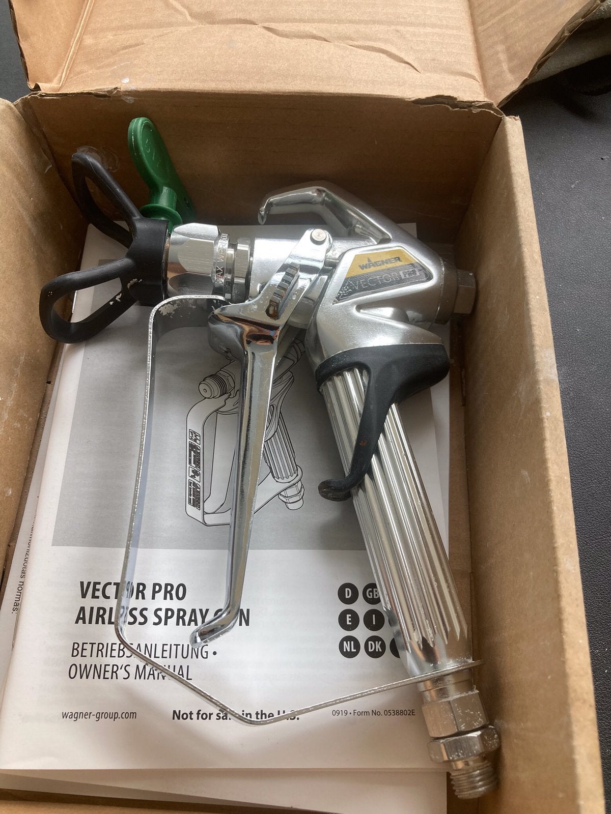 Pistolet à peinture Wagner Vector Pro avec buse HEA517, Bricolage & Construction, Enlèvement ou Envoi, Comme neuf
