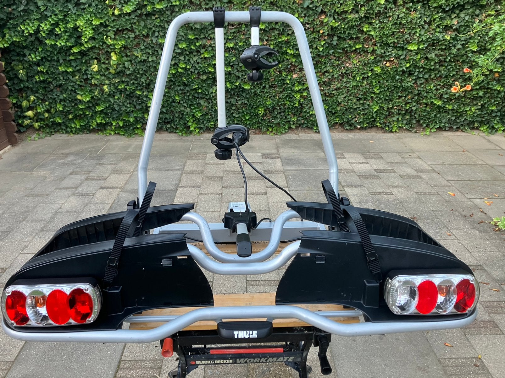 Thule 915 EuroPower Eijsden nederland., Auto diversen, Ophalen, Gebruikt, 2 fietsen, Trekhaakdrager