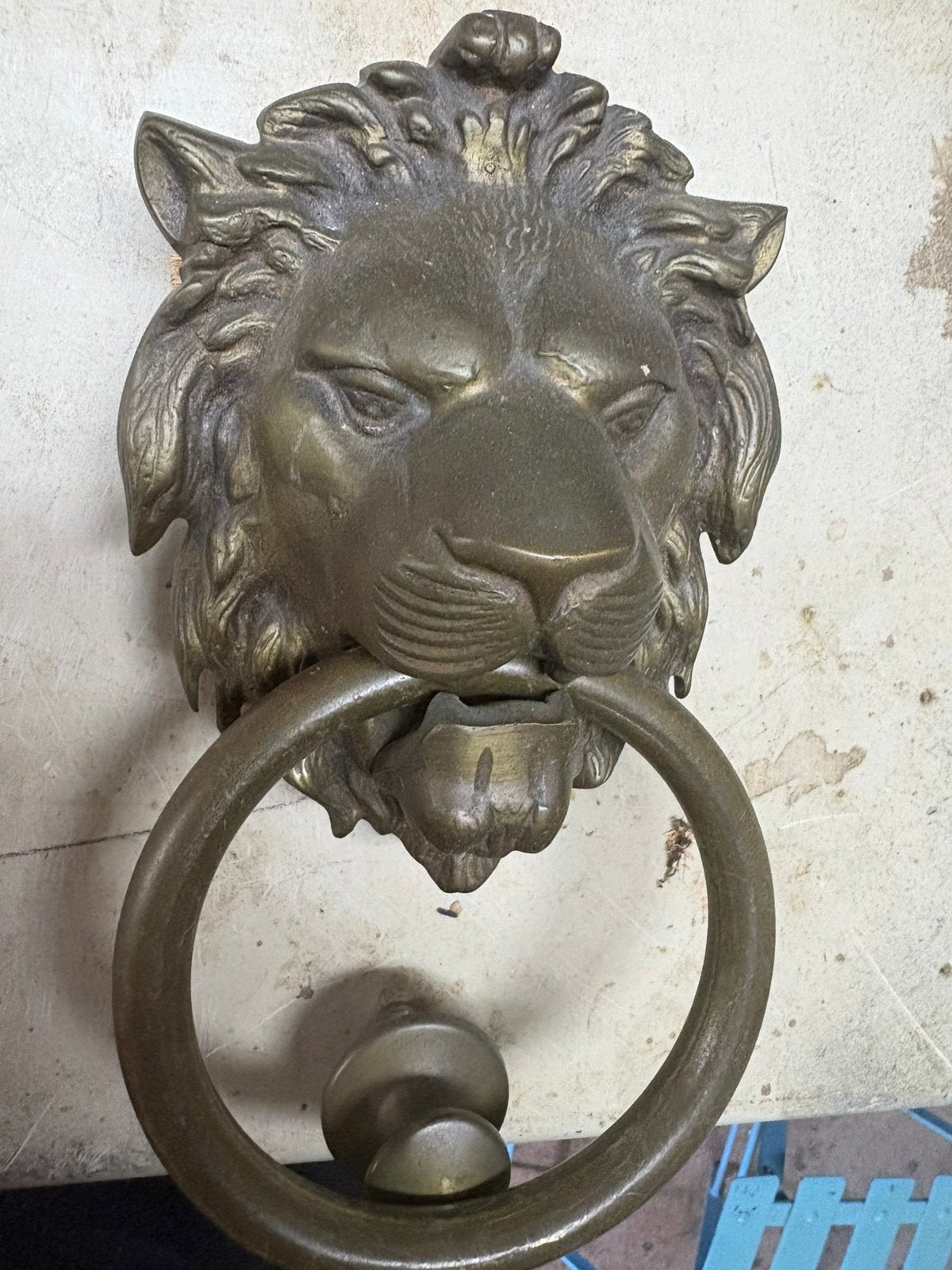Massief bronzen deur klopper , hoge kwaliteit, Ophalen, Brons