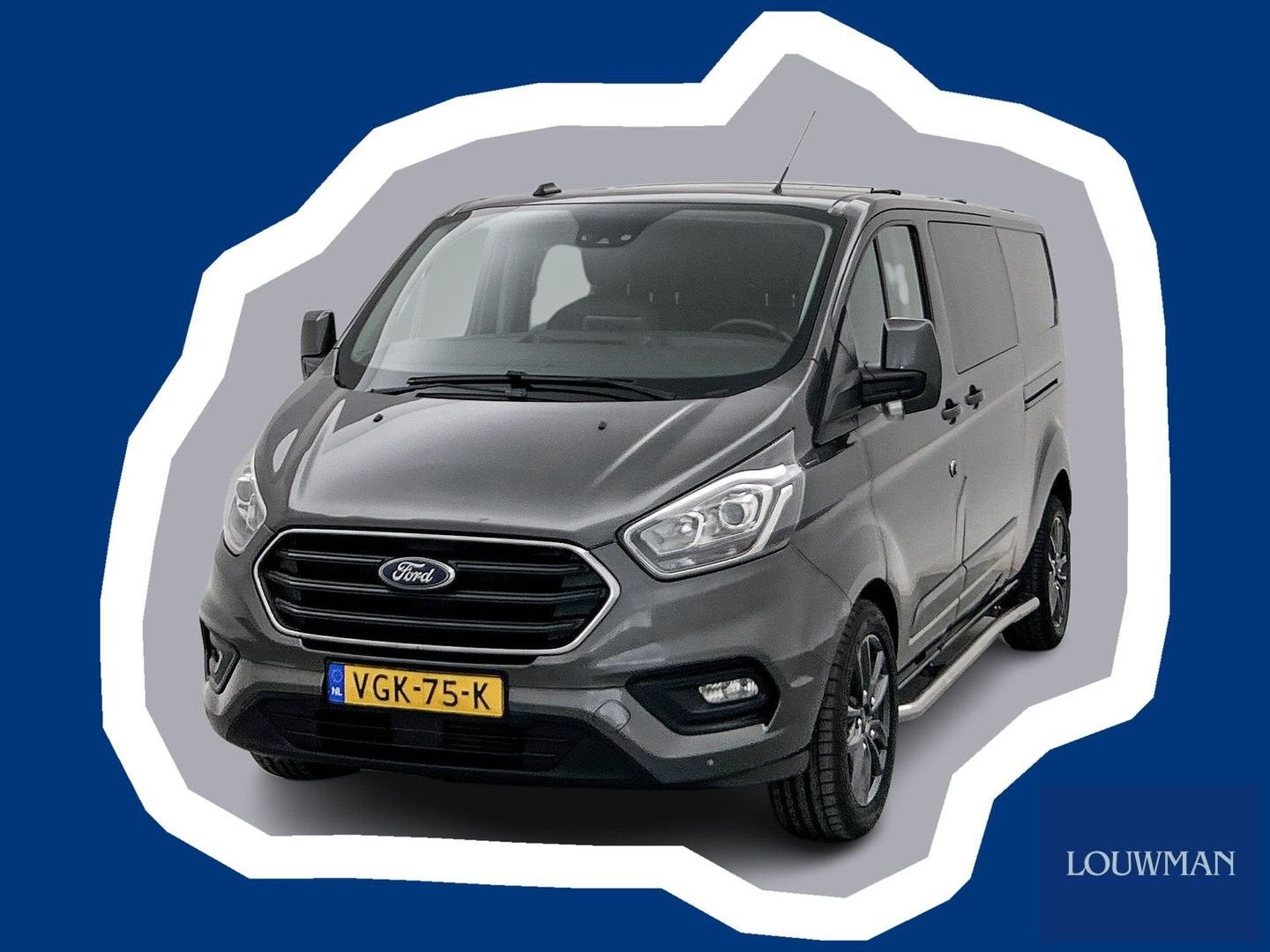 Ford Transit Custom 300 2.0 TDCI L2H1 Limited DC 170pk Navig, Auto's, Automaat, 174 g/km, Bedrijf, Diesel