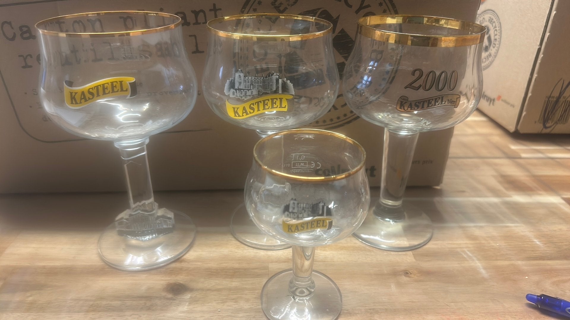 Lot de verres Kasteel, Collections, Verres & Petits Verres, Enlèvement ou Envoi, Comme neuf