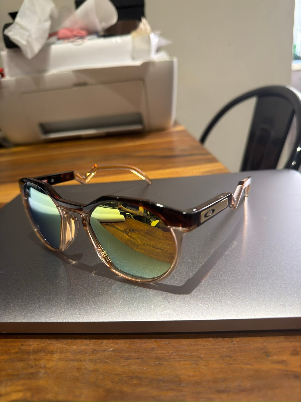 Lunette de soleil HSTN oakley, Enlèvement ou Envoi, Comme neuf, Brun, Oakley