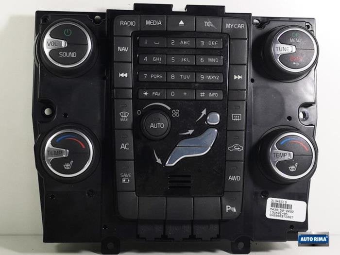 Panneau de commandes chauffage d'un Volvo V60, -, 3 mois de garantie, Utilisé, -